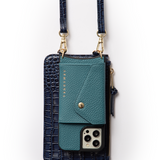 Hestia Pouch - Blue Croc - Pouch- My Armadura