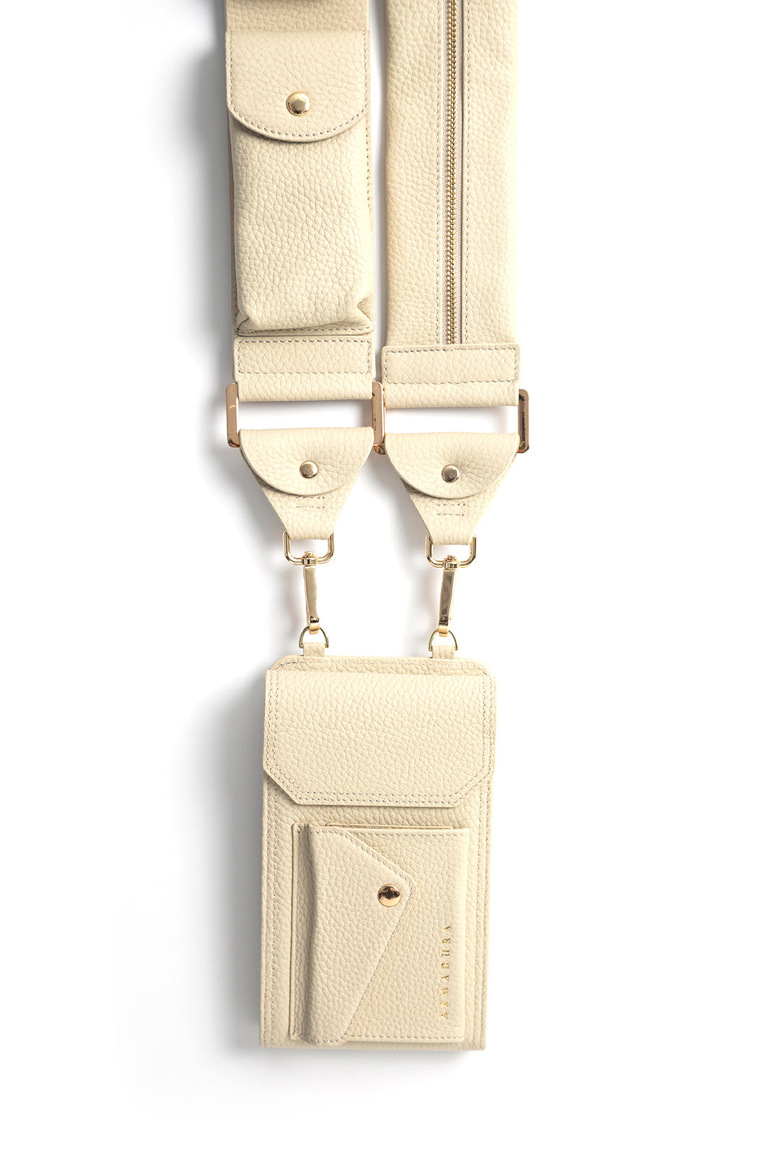 Athena Crossbody Phone Holster Set - Créme - Crossbody Set- My Armadura
