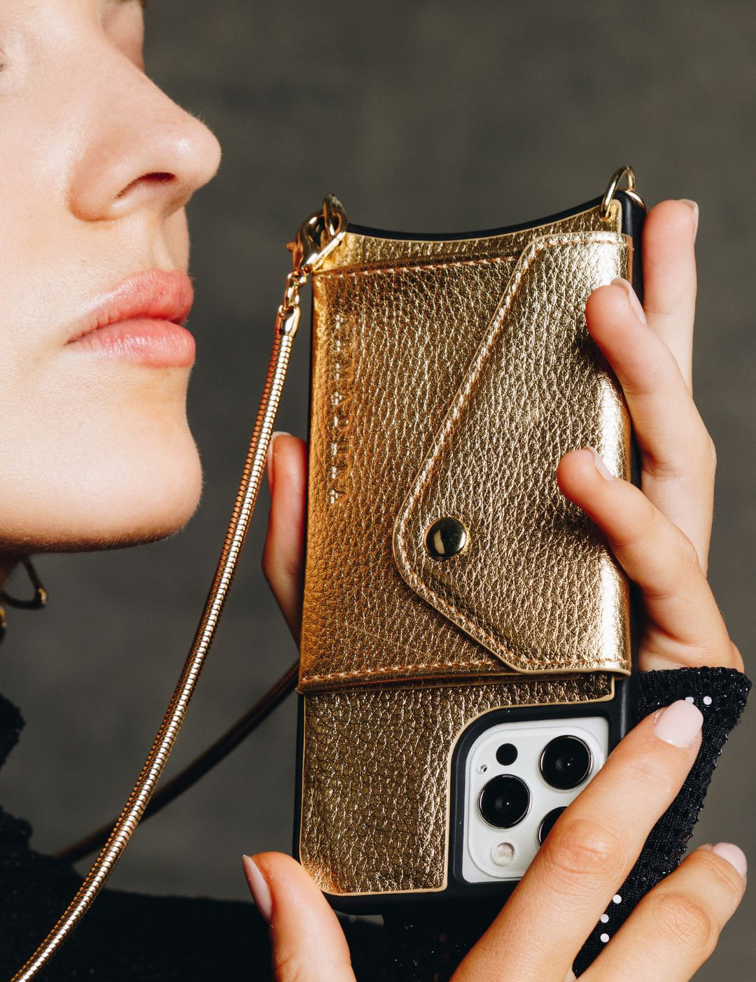 Aphrodite Crossbody iPhone Set - Limited Edition Metallic Gold - Crossbody Set- My Armadura