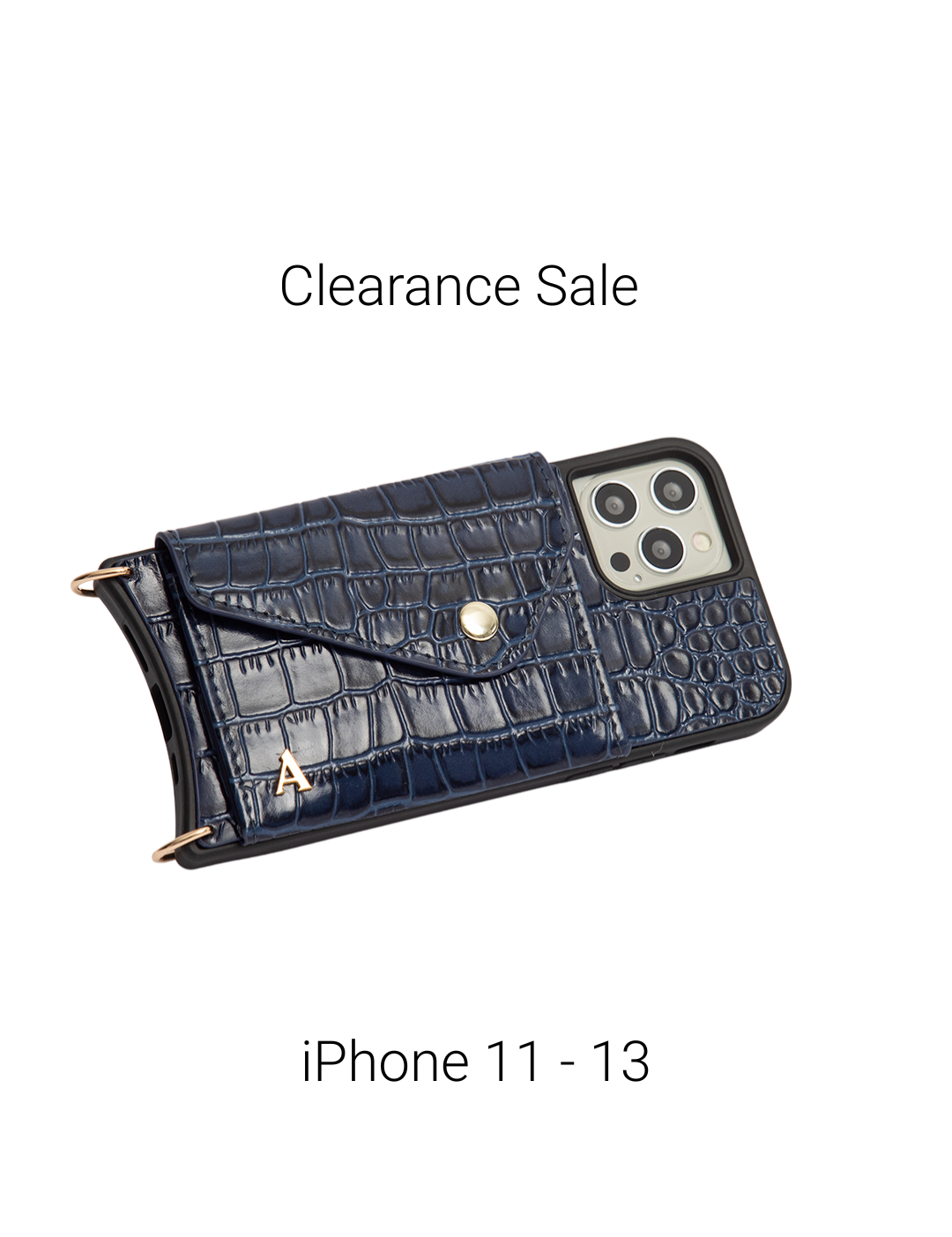 Armadura Envelope iPhone Cover - Blue Croc (Sale) - Sale Covers- My Armadura