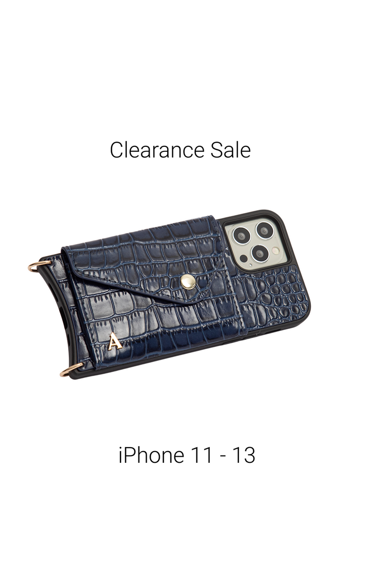 Armadura Envelope iPhone Cover - Blue Croc (Sale)