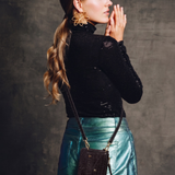 Hestia Crossbody Combo - Black Croc - Crossbody Combo- My Armadura