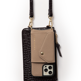 Hestia Pouch - Black Croc - Pouch- My Armadura