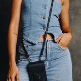 Minerva Crossbody Phone Holster Set - Black - Crossbody Set- My Armadura