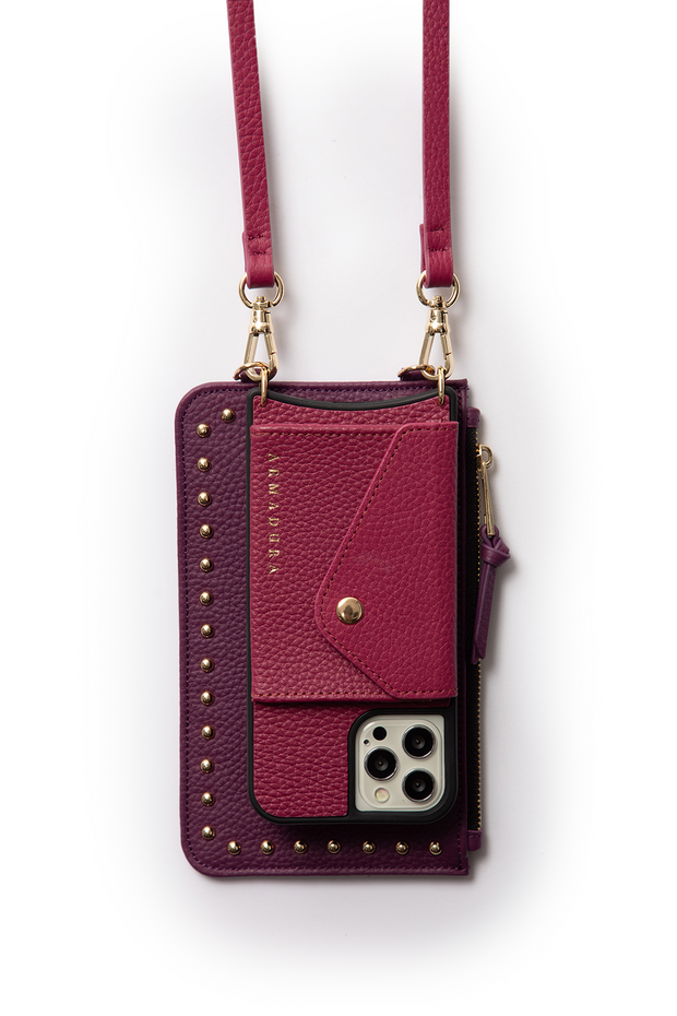 Diana Mini Stud Pouch - Purple - Pouch- My Armadura