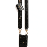 Rhea Crossbody iPhone Set - Limited Edition Black Croc