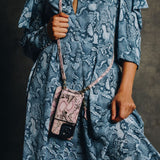 Hestia Crossbody iPhone Combo - Pink Python - Crossbody Combo- My Armadura