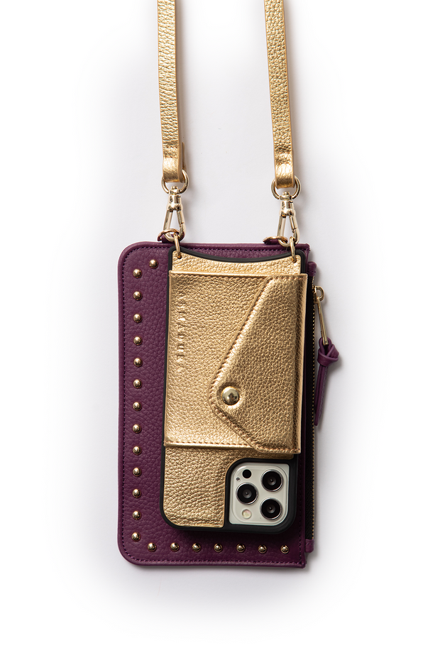 Diana Mini Stud Pouch - Purple - Pouch- My Armadura