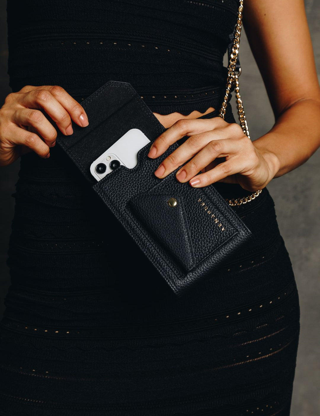 Maia Crossbody Phone Holster Set - Black - Crossbody Set- My Armadura