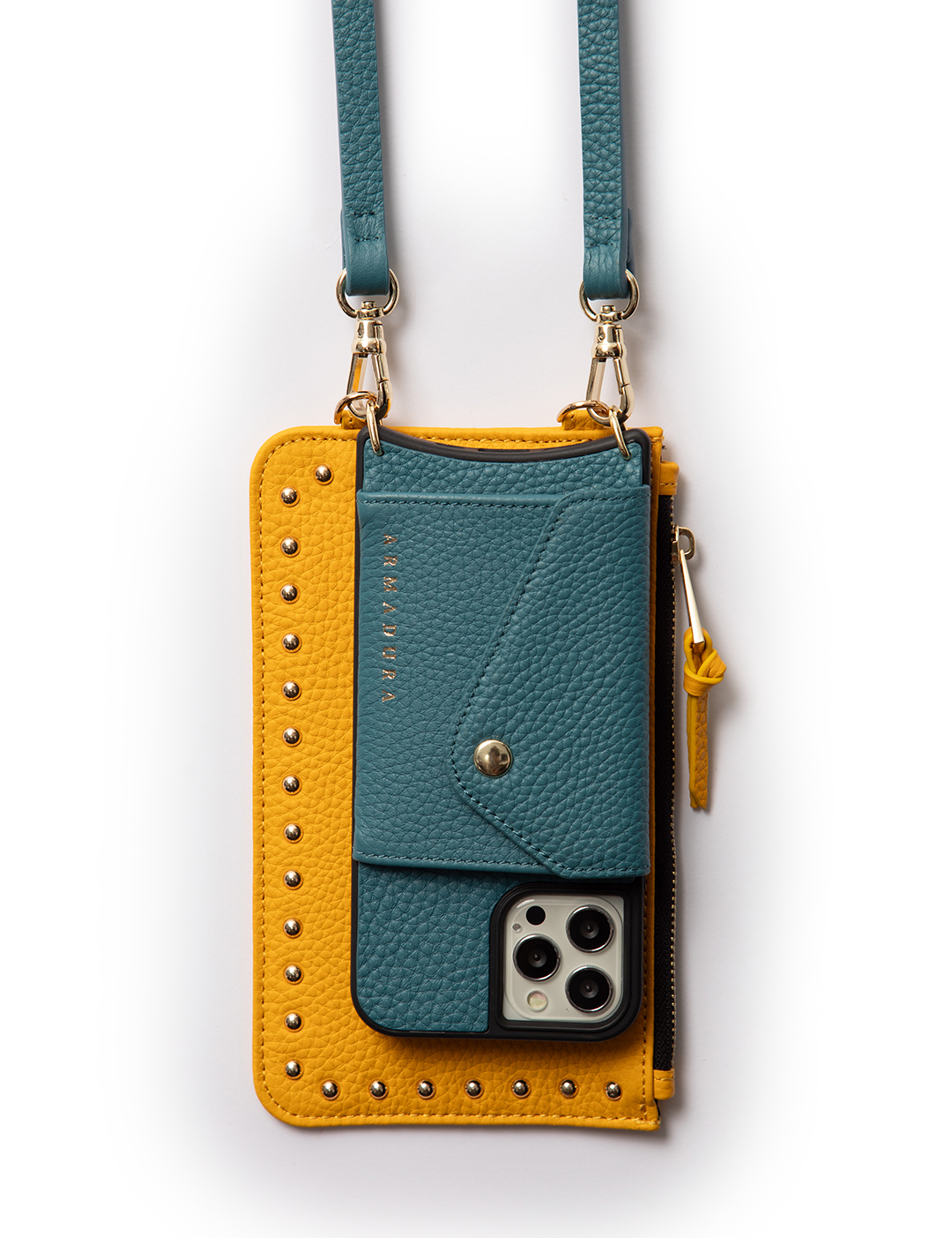 Diana Mini Stud Pouch - Yellow - Pouch- My Armadura