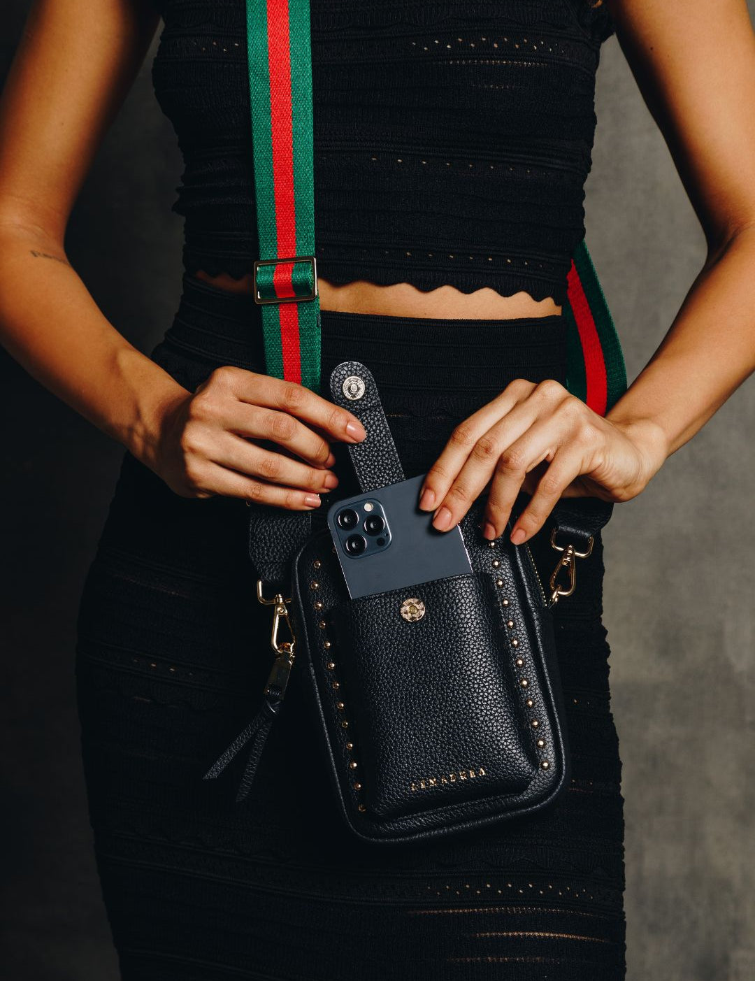 Juno Crossbody Bolso Set - Black - Crossbody Set- My Armadura