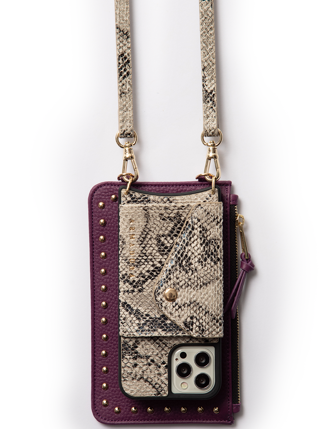 Diana Mini Stud Pouch - Purple - Pouch- My Armadura