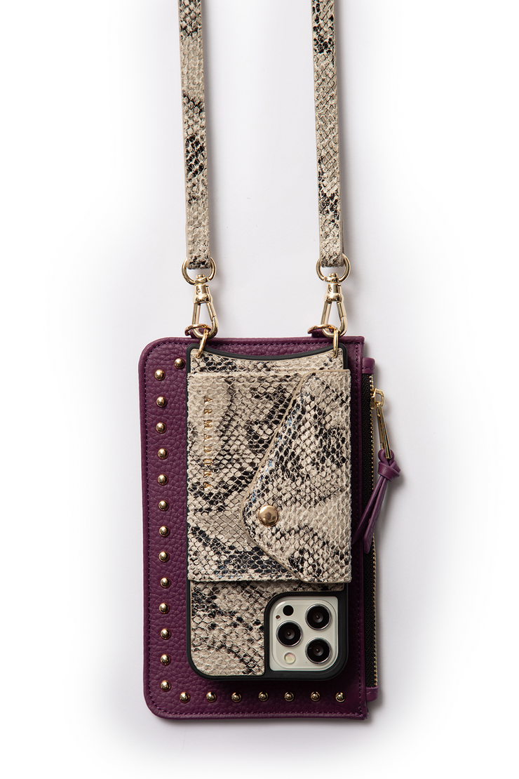 Diana Mini Stud Pouch - Purple - Pouch- My Armadura