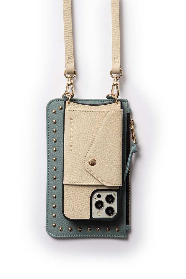 Diana Mini Stud Pouch - Slate Grey - Pouch- My Armadura