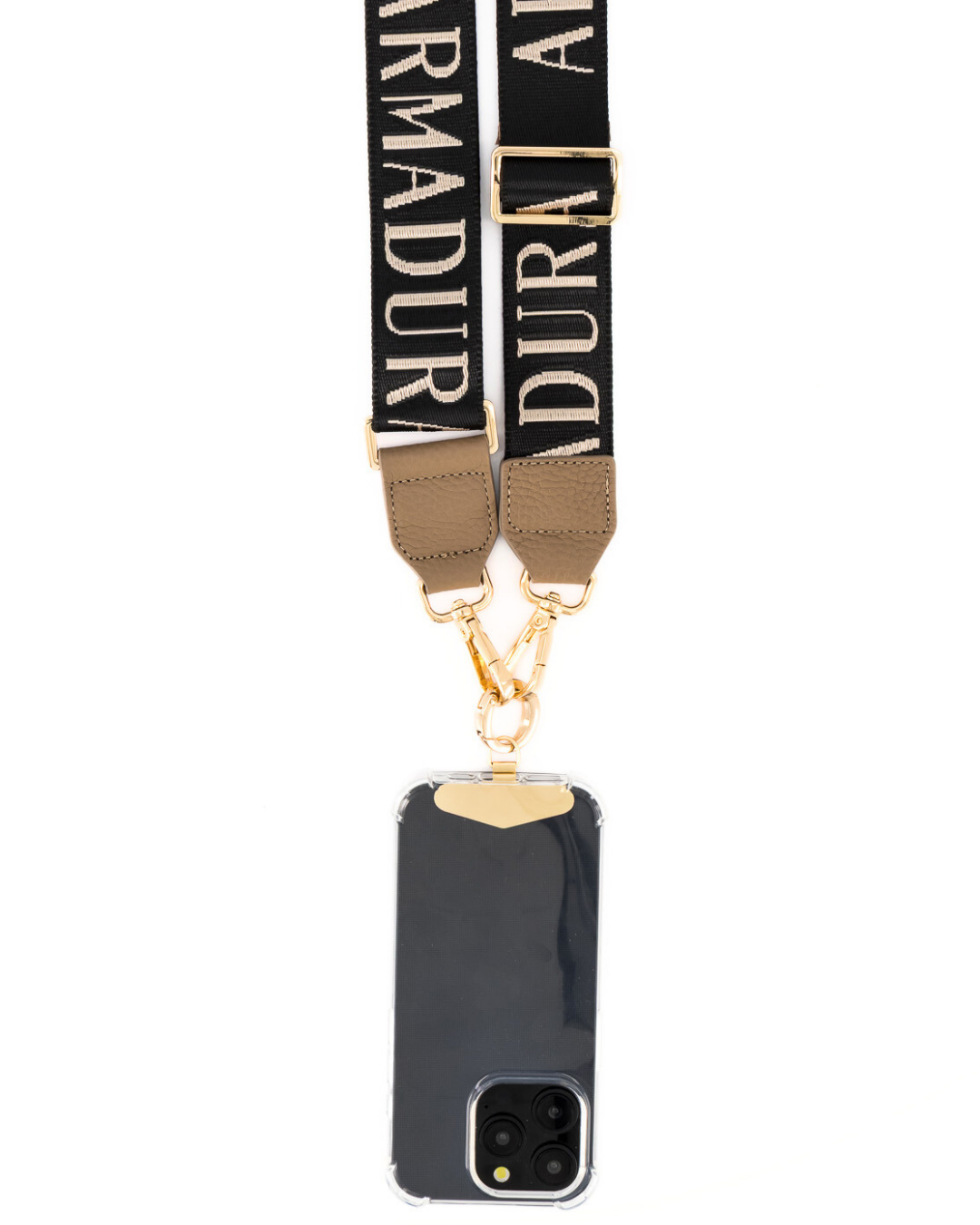 Armadura Crossbody Phone Strap with Clip - Taupe - Crossbody Strap- My Armadura