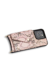 Hestia Crossbody iPhone Combo - Pink Python - Crossbody Combo- My Armadura