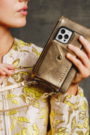 Hestia Crossbody iPhone Combo - Limited Edition Metallic Gold - Crossbody Combo- My Armadura