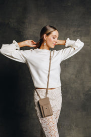 Hestia Crossbody Phone Holster Set - Taupe - Crossbody Set- My Armadura