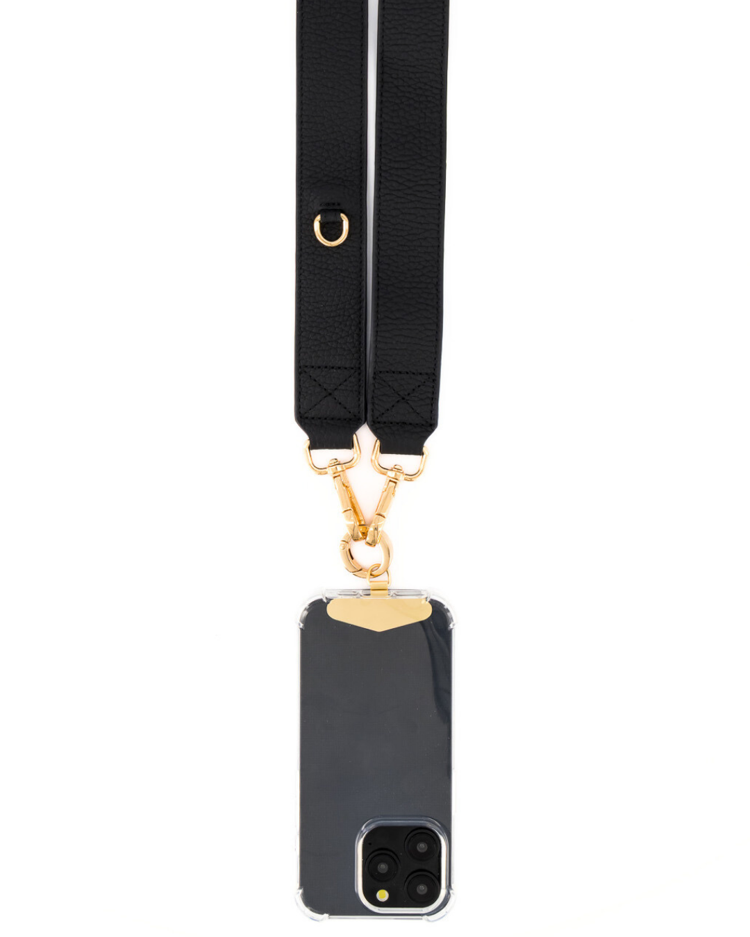 Rhea Crossbody Phone Strap with Clip - Black - Crossbody Set- My Armadura