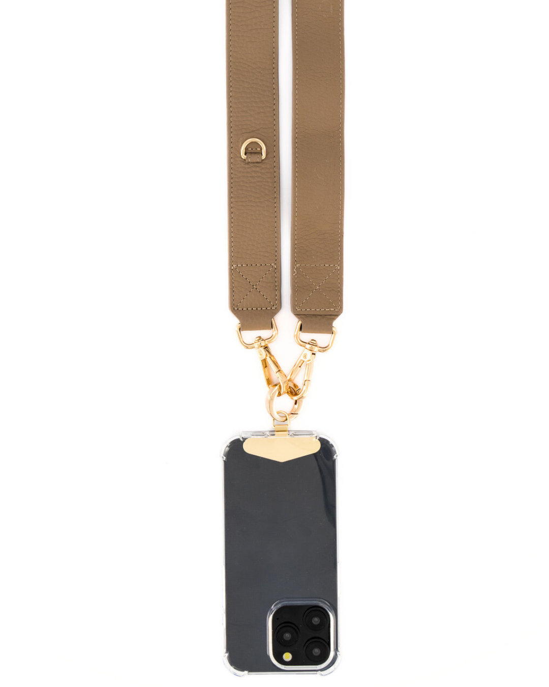 Rhea Crossbody Phone Strap with Clip - Taupe - Crossbody Set- My Armadura