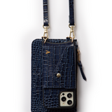 Hestia Pouch - Blue Croc - Pouch- My Armadura