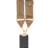 Athena Crossbody Phone Strap with Clip - Taupe - Crossbody Set- My Armadura