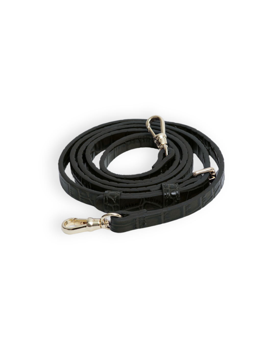 Hestia Crossbody Strap - Black Croc - Crossbody Strap- My Armadura