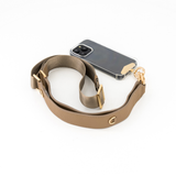 Rhea Crossbody Phone Strap with Clip - Taupe - Crossbody Set- My Armadura