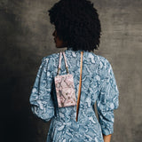 Hestia Crossbody Phone Holster Set - Pink Python - Crossbody Set- My Armadura
