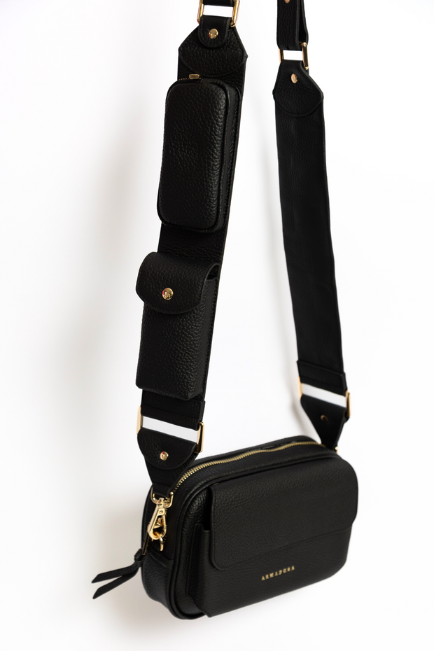 Athena Cartera Crossbody Set - Black - Crossbody Set- My Armadura