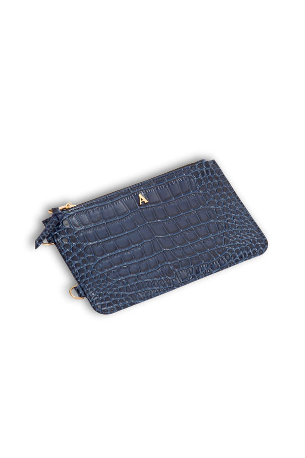 Hestia Crossbody iPhone Combo - Blue Croc - Crossbody Combo- My Armadura