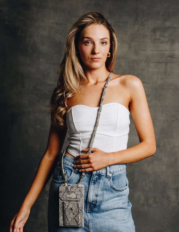 Premium Leather Hestia Crossbody iPhone Combo in Python - Crossbody Combo- My Armadura