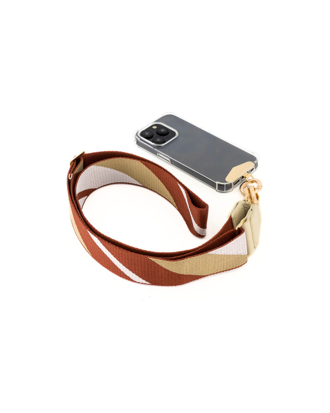 Juno Crossbody Phone Strap with Clip - Creme - Crossbody Set- My Armadura