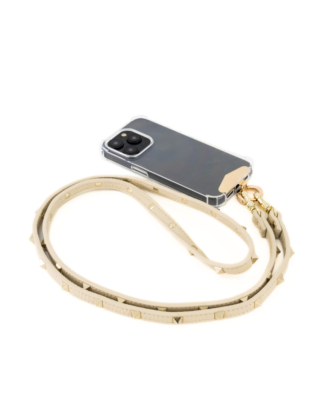 Minerva Crossbody Phone Strap with Clip - Creme - Crossbody Set- My Armadura