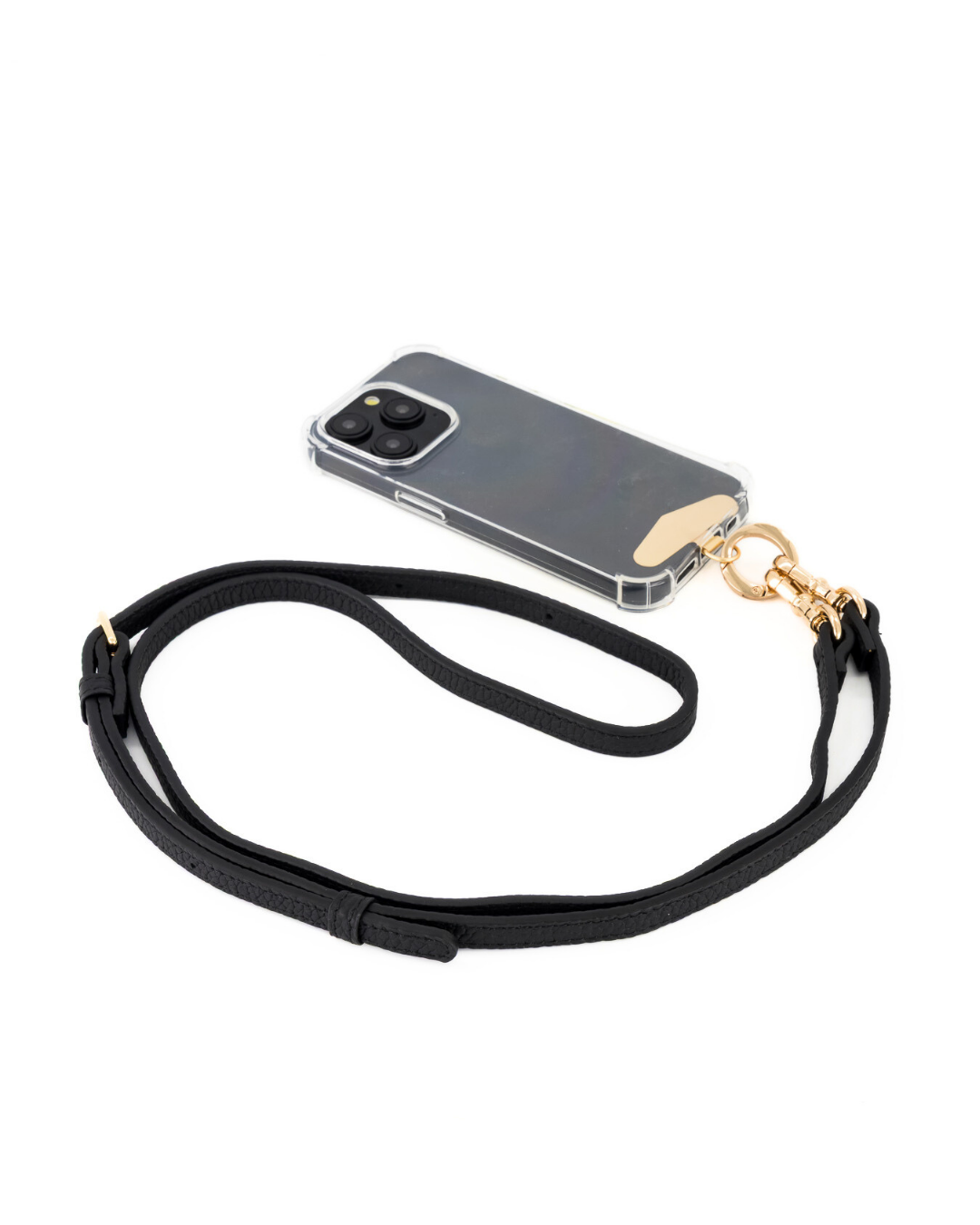 Hestia Crossbody Phone Strap with Clip - Black - Crossbody Set- My Armadura