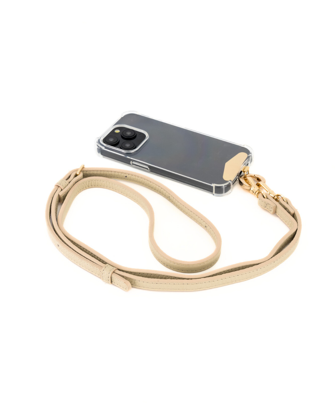 Hestia Crossbody Phone Strap with Clip - Creme - Crossbody Set- My Armadura