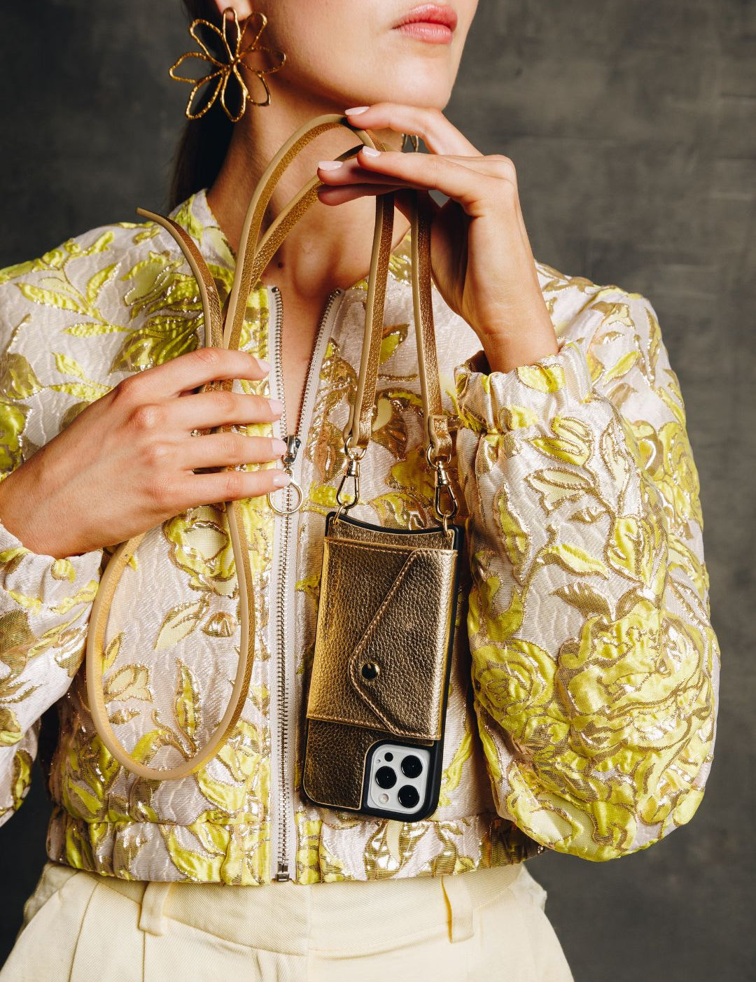 Hestia Crossbody iPhone Set - Limited Edition Metallic Gold - Crossbody Set- My Armadura