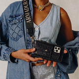 Armadura Crossbody iPhone Combo - Black Croc - - My Armadura