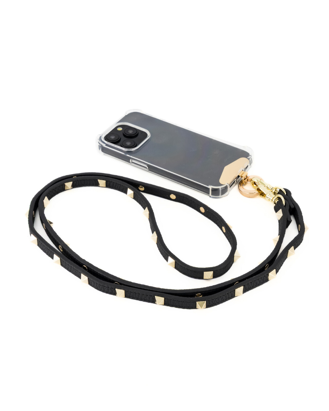 Minerva Crossbody Phone Strap with Clip - Black - Crossbody Set- My Armadura