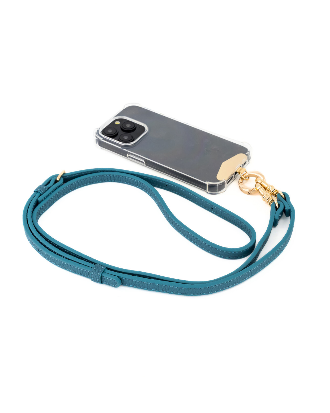 Hestia Crossbody Phone Strap with Clip - Teal - Crossbody Set- My Armadura
