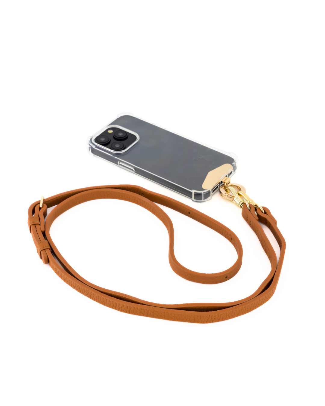 Hestia Crossbody Phone Strap with Clip - Tan - Crossbody Set- My Armadura