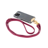 Hestia Crossbody Phone Strap with Clip - Fuchsia - Crossbody Set- My Armadura