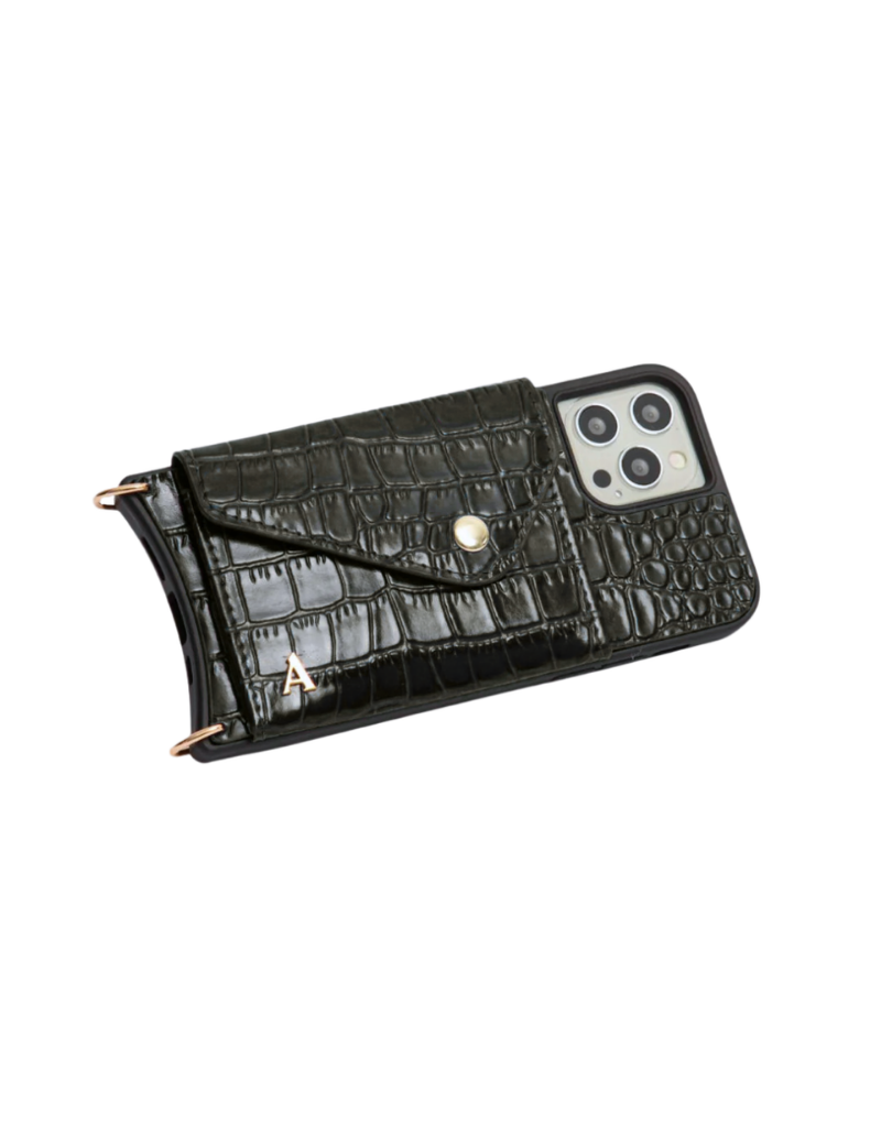 Armadura Crossbody iPhone Combo - Black Croc - - My Armadura