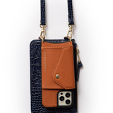 Hestia Pouch - Blue Croc - Pouch- My Armadura