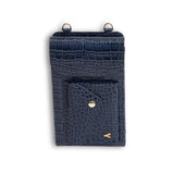 Maia Crossbody Phone Holster Set - Blue Croc - Crossbody Set- My Armadura