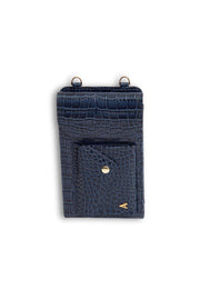 Maia Crossbody Phone Holster Set - Blue Croc - Crossbody Set- My Armadura