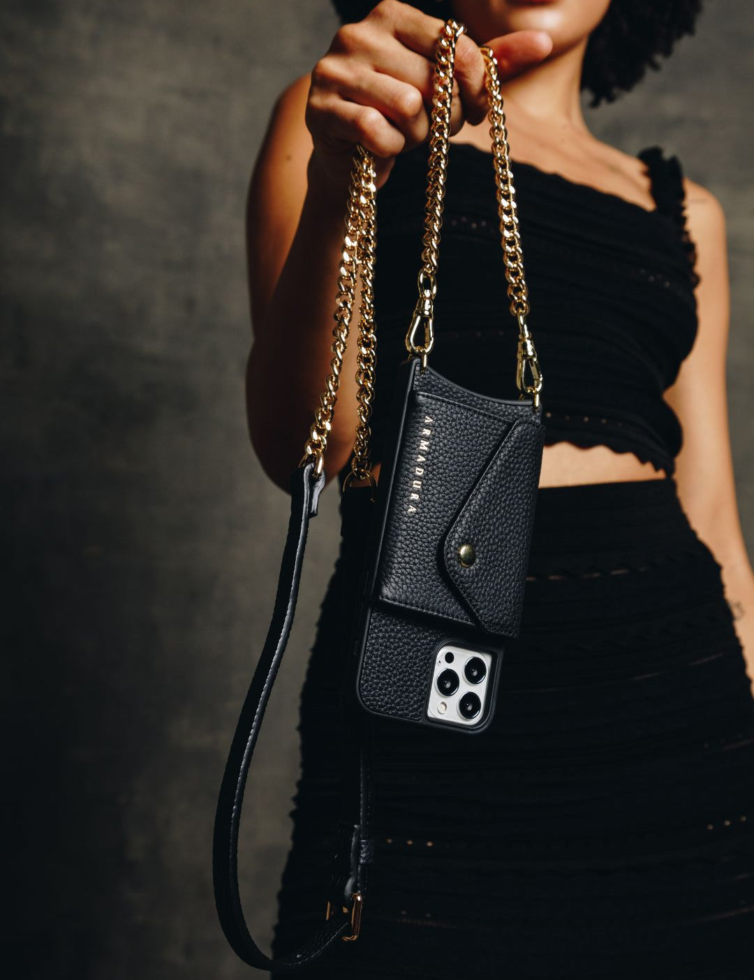 Maia Crossbody iPhone Set - Black - Crossbody Set- My Armadura