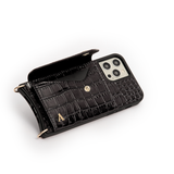 Armadura Crossbody iPhone Set - Black Croc - Crossbody Set- My Armadura