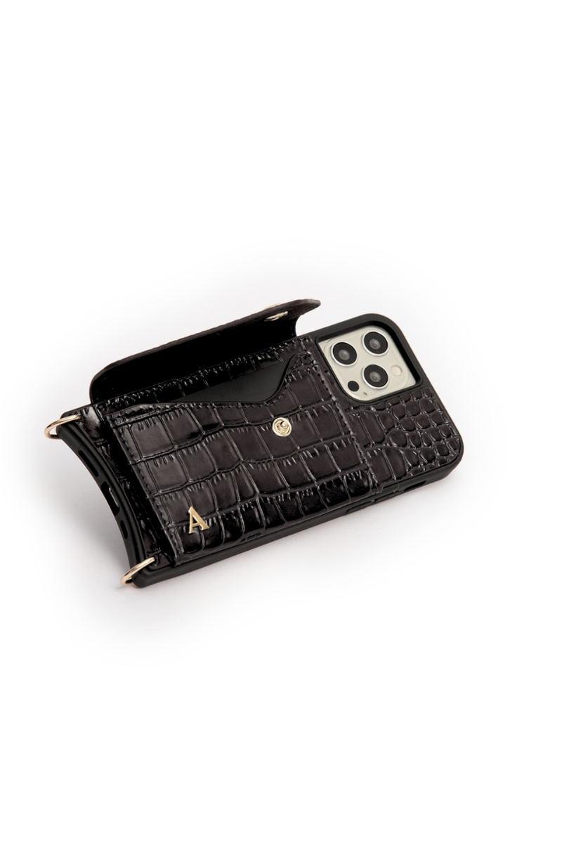 Armadura Crossbody iPhone Combo - Black Croc - - My Armadura