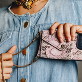 Aphrodite Crossbody iPhone Set - Pink Python - Crossbody Set- My Armadura